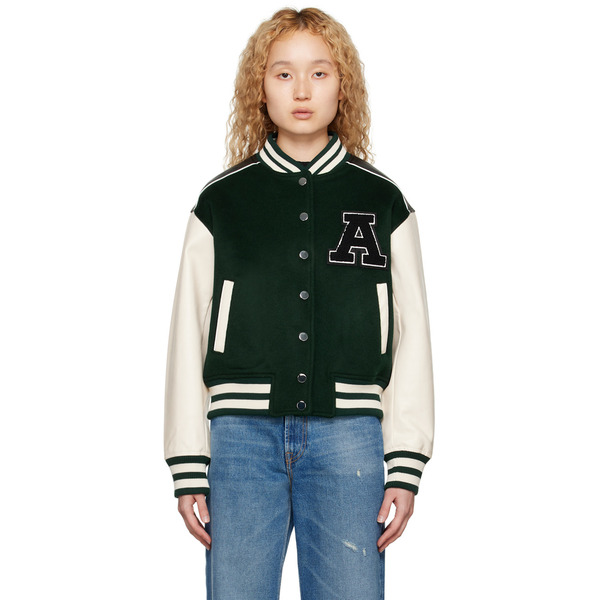  Axel Arigato Green Ivy Varsity Bomber Jacket 