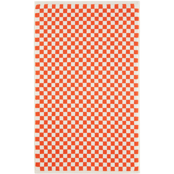  Baina Orange & Off-white Beppu Bath Mat 