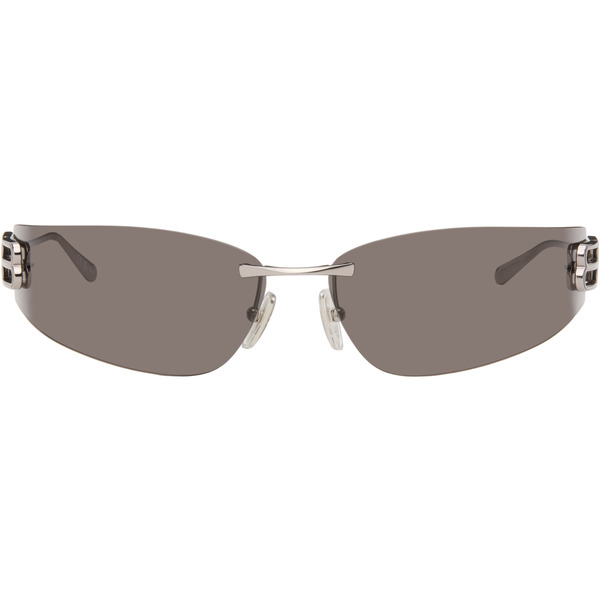 Balenciaga Gunmetal Gossip D-frame Sunglasses 