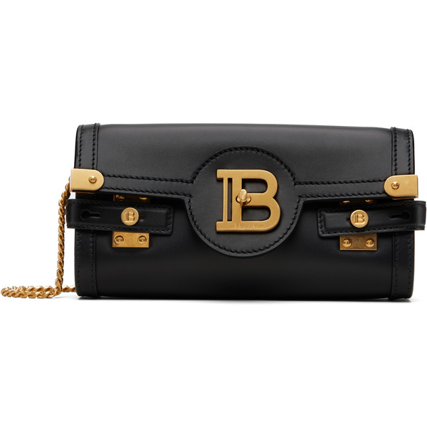  Balmain Black B-buzz Pouch 23 Bag 