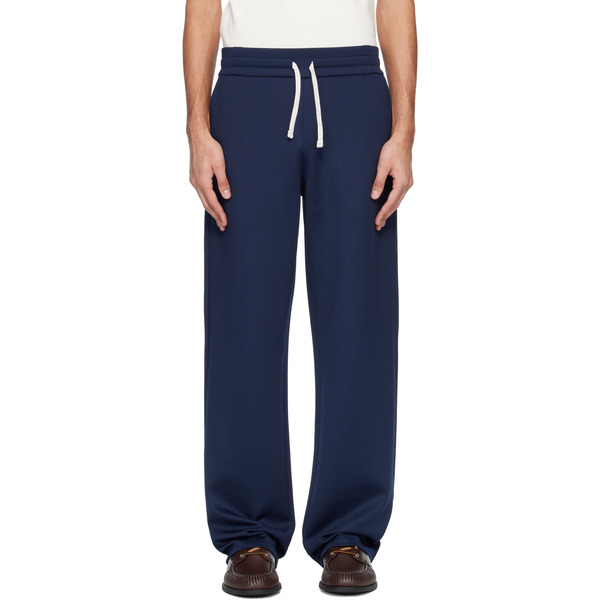  Balmain Navy Signature Sweatpants 