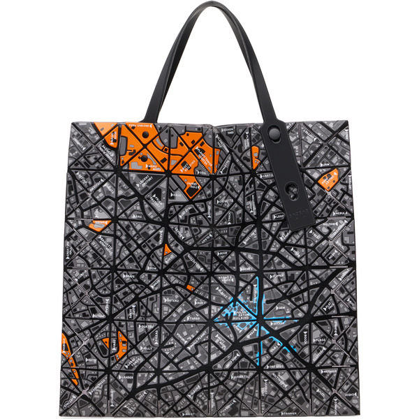 Bao Bao Issey Miyake Gray Map Tote 