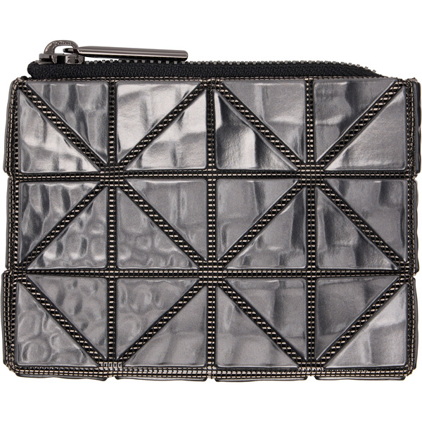  Bao Bao Issey Miyake Gunmetal Cassette Wallet 