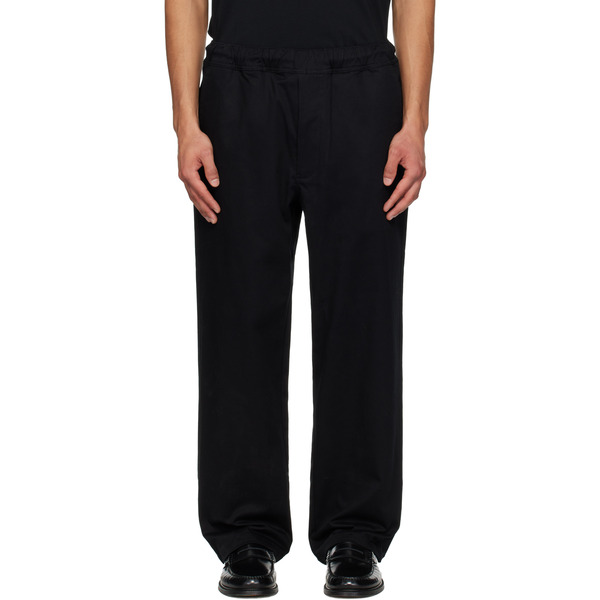  Bape Black Logo Easy Chino Relaxed Fit Trousers 