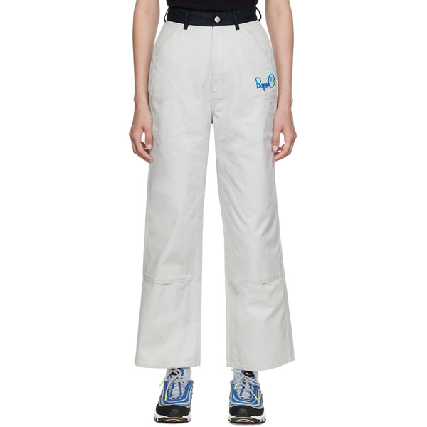  Bape Gray Painter Trousers 