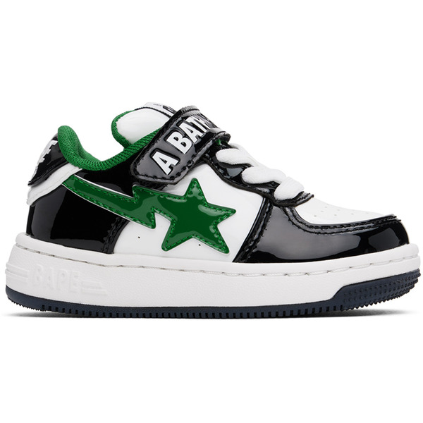  Bape Kids Black & White Sta #2 K2 Sneakers 