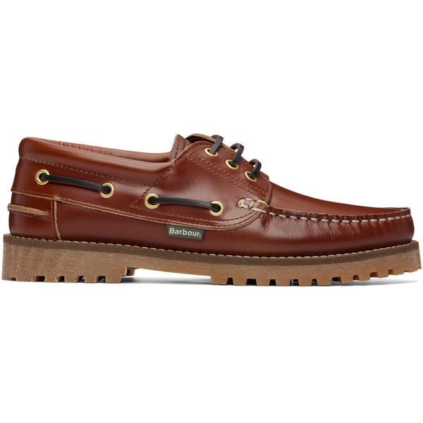  Barbour Brown Re-engineered Deck Boat Shoes 