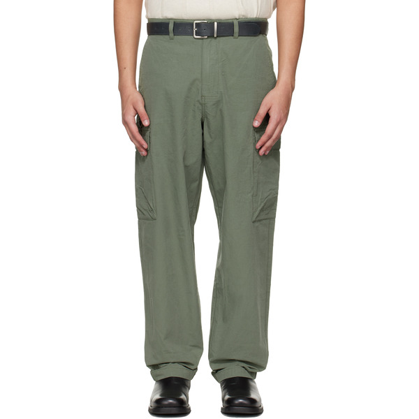  Barbour Khaki Spey Poplin Relaxed Cargo Pants 