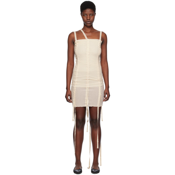  Baserange Off-white Hewn Strap Tank Top 