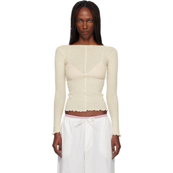  Baserange Off-white Pama Long Sleeve Tee 