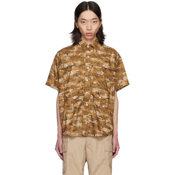  Beams Plus Brown Adventure Ii Shirt 