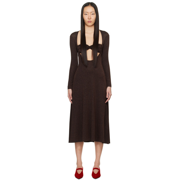  Beaufille Brown Baes Midi Dress 