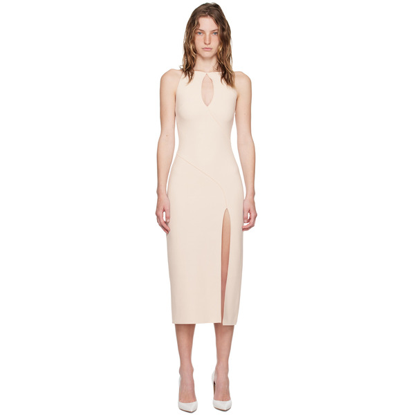  Bec + Bridge Beige Marielle Split Maxi Dress 