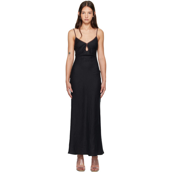  Bec + Bridge Black Ottilie Keyhole Maxi Dress 