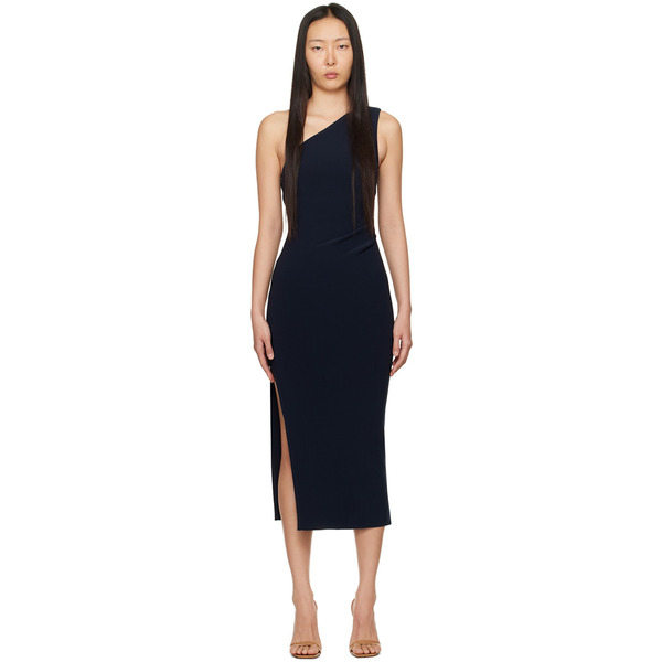  Bec + Bridge Navy Be Mine Midi Dress 