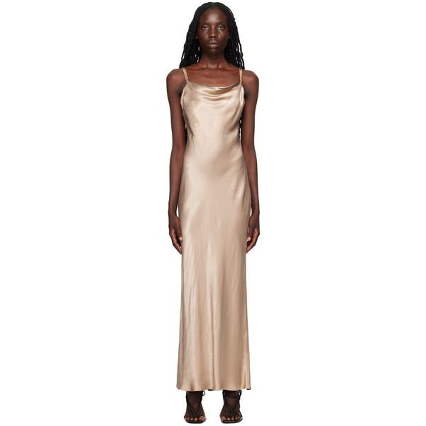  Bec + Bridge Taupe Malia Maxi Dress 