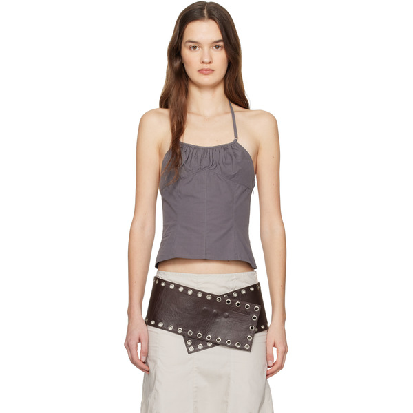  Belle Anna Gray Flore Top 