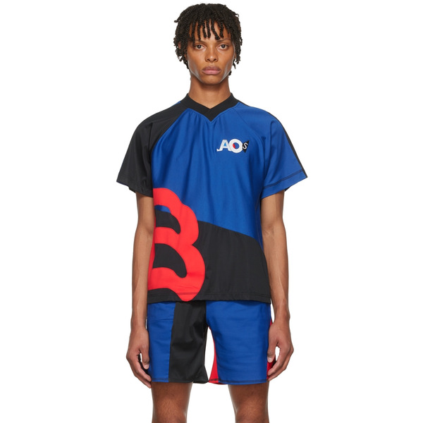  Bethany Williams Blue Recycled Polyester T-shirt 