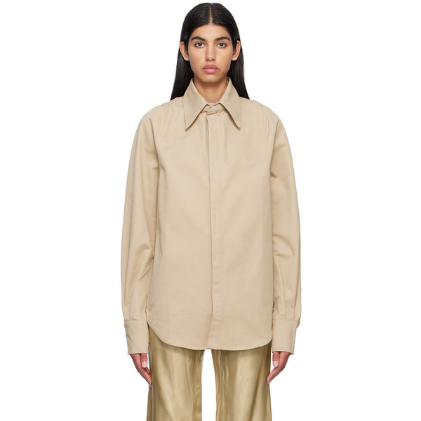  Bianca Saunders Beige Row Back Shirt 