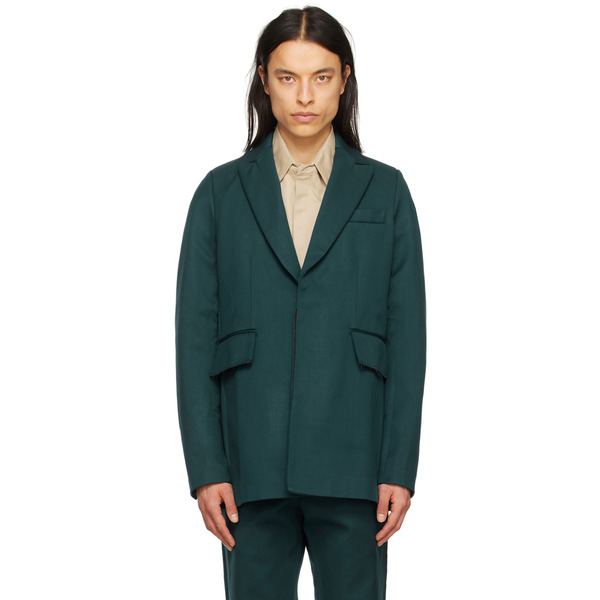  Bianca Saunders Green Akiel Blazer 