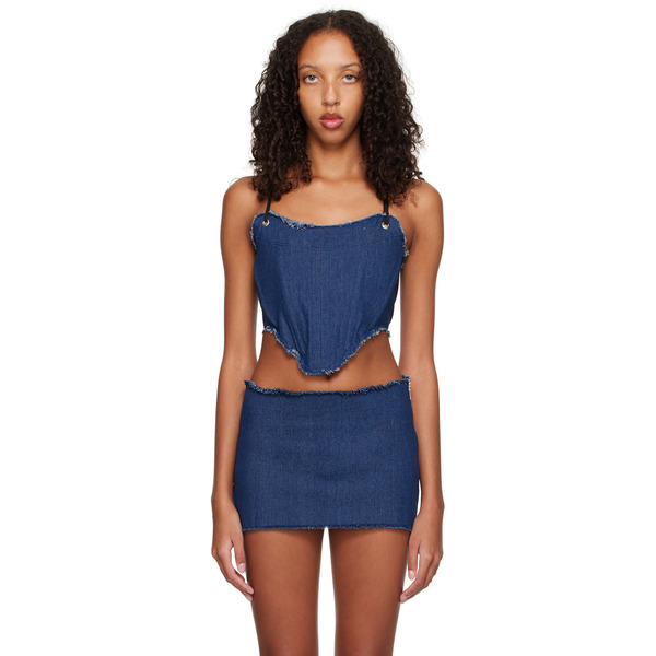  Binya Ssense Exclusive Blue Ruta Denim Tank Top 