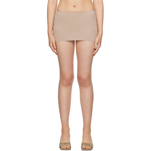  Binya Taupe Retorno Miniskirt 