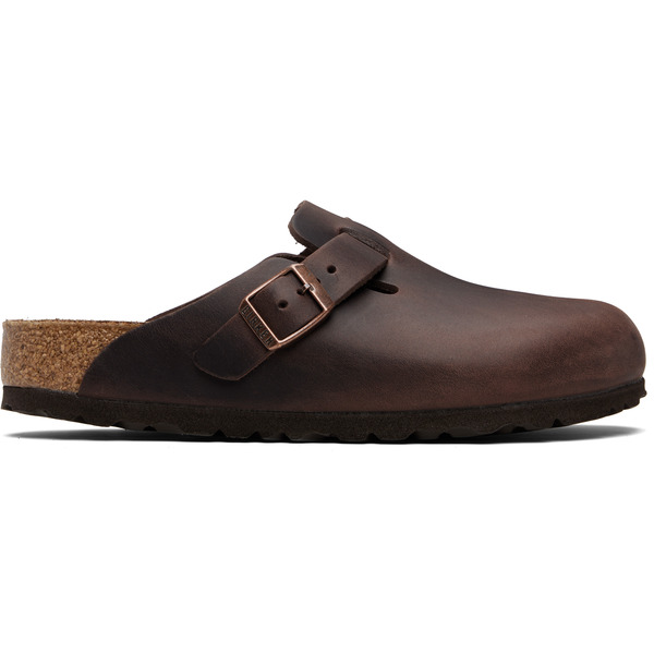  Birkenstock Brown Regular Boston Oiled Leather Slip-on Loafers 
