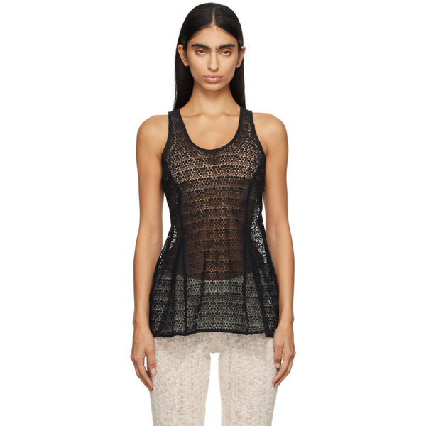  Bite Black Tailored Lace Tank Top 