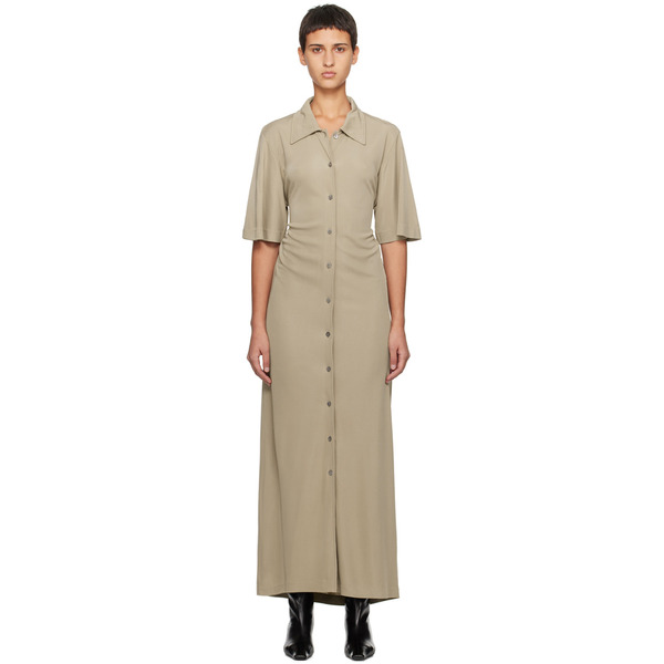  Bite Taupe Naked Back Maxi Dress 