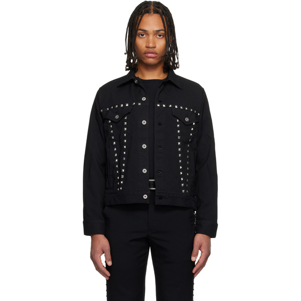  Black Comme Des Garçons Black Studded Jacket 