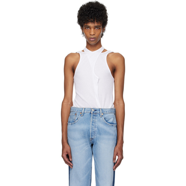 Bless White Twintank Tank Top 