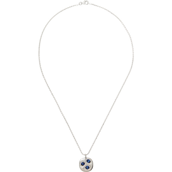  Bleue Burnham Oval Chloroplast Pendant Necklace 