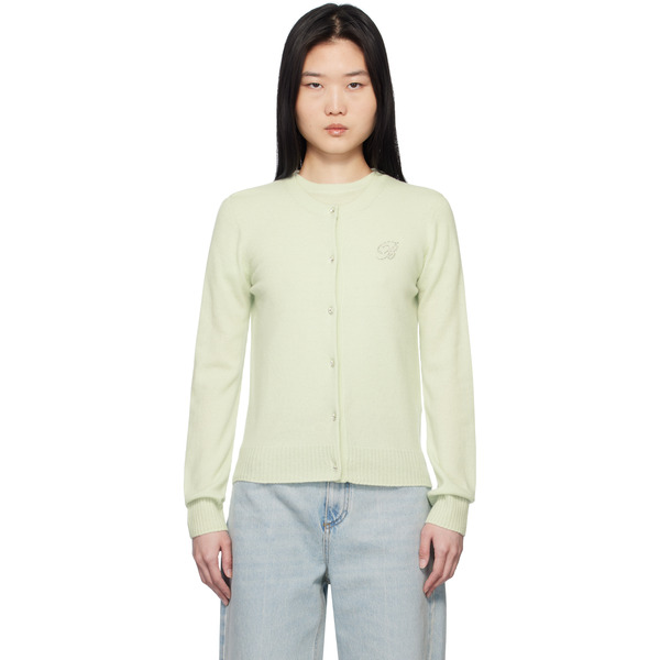  Blumarine Green Cashmere Cardigan 