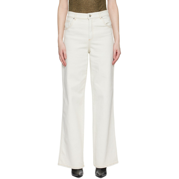  Blumarine Off-white Boyfriend Jeans 