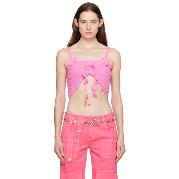  Blumarine Pink Flower Camisole 