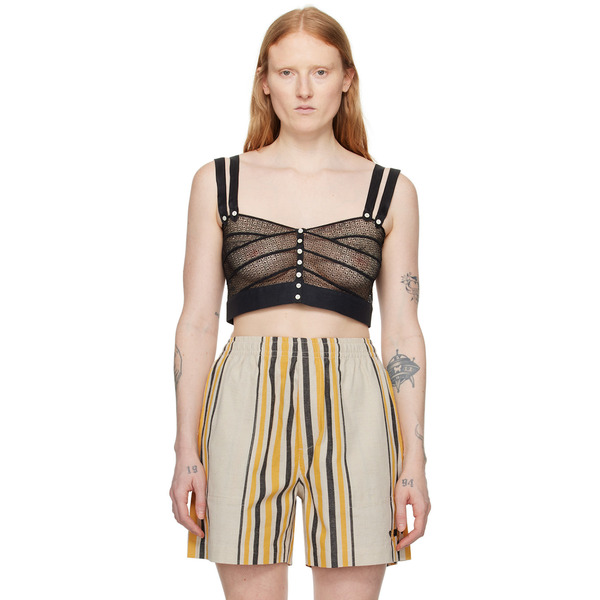  Bode Black Duet Tank Top 