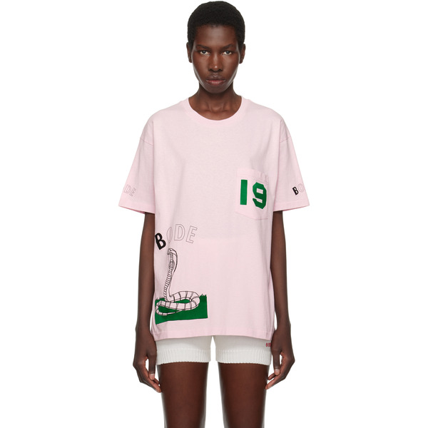  Bode Pink Cobra T-shirt 