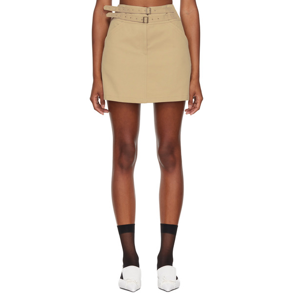  Bonbom Beige Rhee Miniskirt 