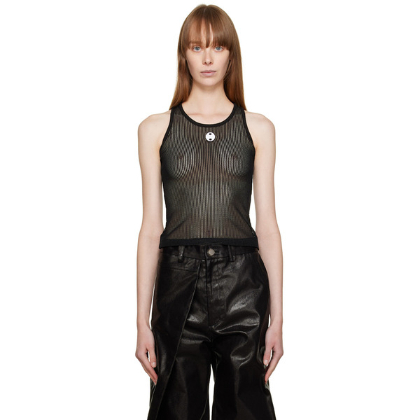 Bonbom Black Crewneck Tank Top 