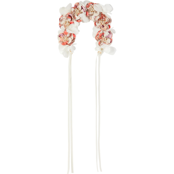  Bonpoint Kids White & Pink Elilou Headband 