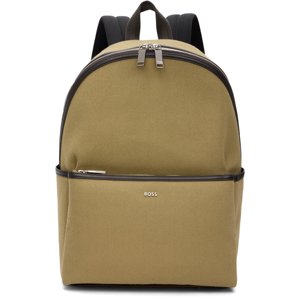  Boss Beige Twill Backpack 