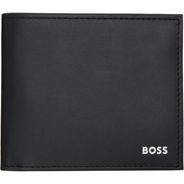 Boss Black Buffed Leather Wallet 