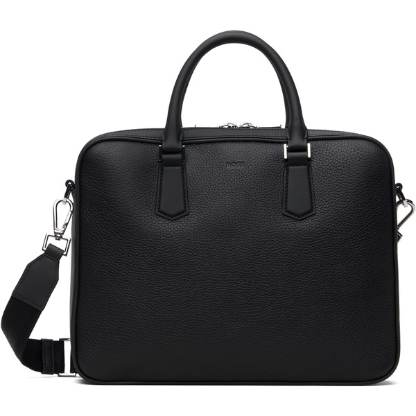  Boss Black Embossed Logo Document Briefcase 