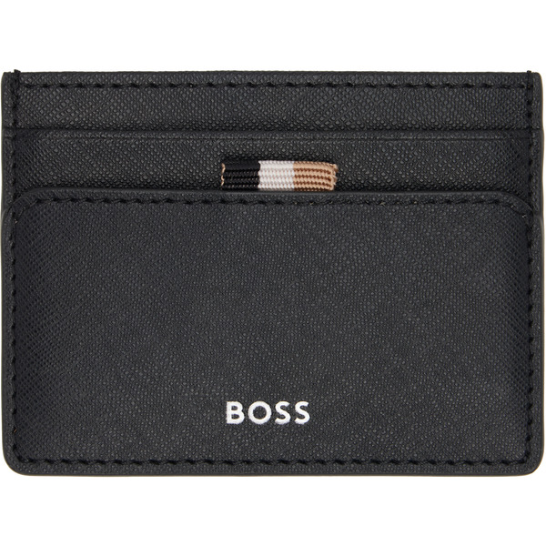  Boss Black Foil-embossed Logo Card Holder 