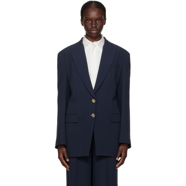  Boss Navy Cutout Blazer 