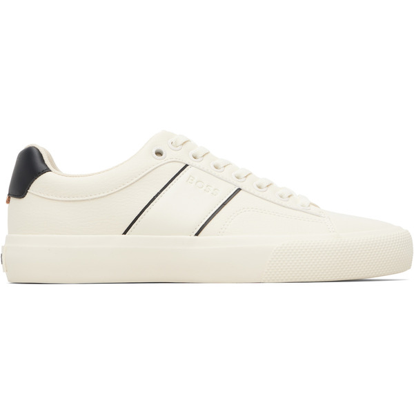  Boss Off-white Faux-leather Sneakers 