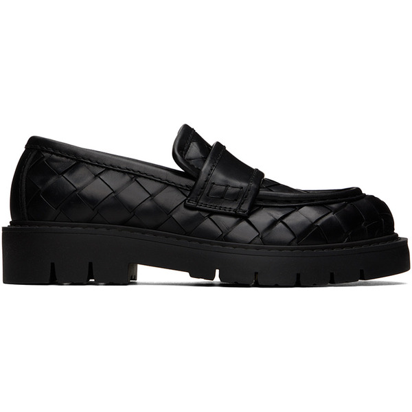  Bottega Veneta Black Haddock Loafers 