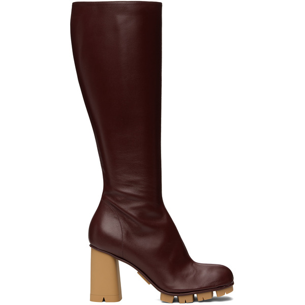  Bottega Veneta Burgundy Shore Boots 