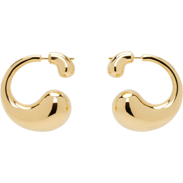  Bottega Veneta Gold Drop Earrings 