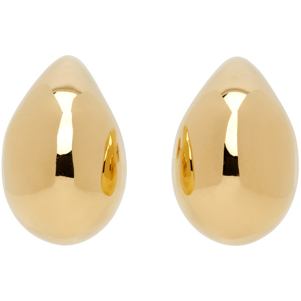  Bottega Veneta Gold Small Drop Earrings 
